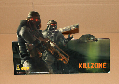 2003 Killzone Very Rare double sided Playstation PS2 PS3 Mini Standee Display