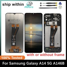 For Samsung Galaxy A14 5G SM-A146B Display LCD Touch Screen Digitizer  Frame