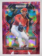2022 Panini Prizm Draft Picks ALFREDO RUIZ #PDP189  Burgundy Cracked Ice  11/23 
