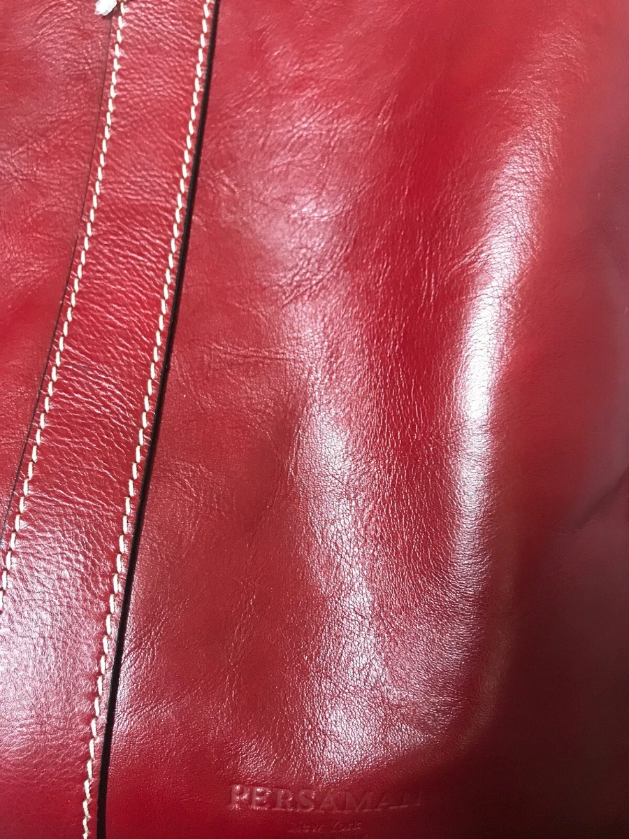 Persaman New York VERA PELLE Genuine Italian Leather TRAVEL BAG