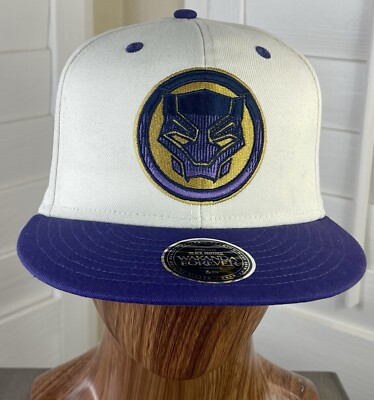 Lids Exclusive Black Panther Marvel/Avengers Embroidered Logo Fitted Hat 6 7/8