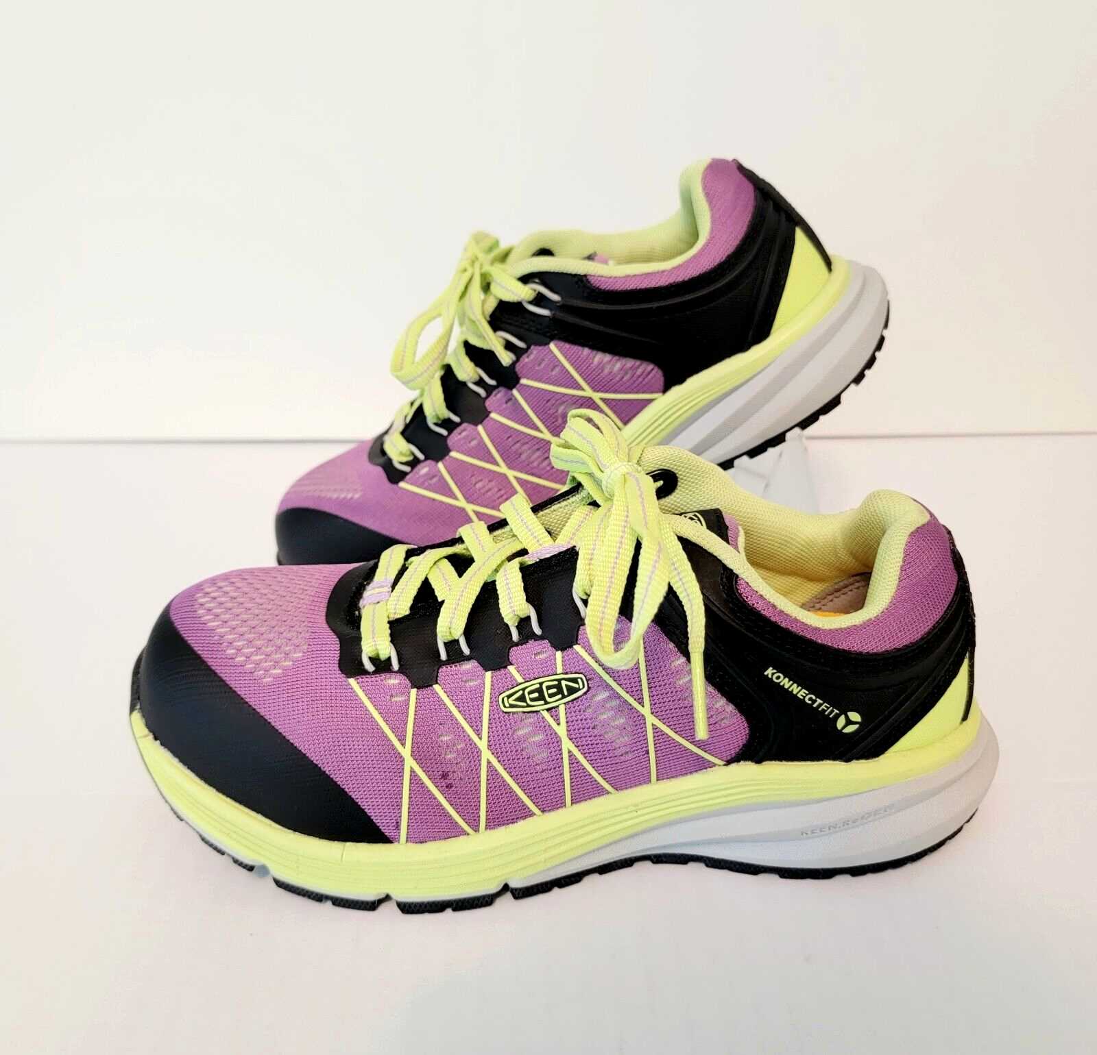 Scarpe da lavoro Keen da donna taglia 5 M Utility Vista sicurezza energetica viola punta in carbonio