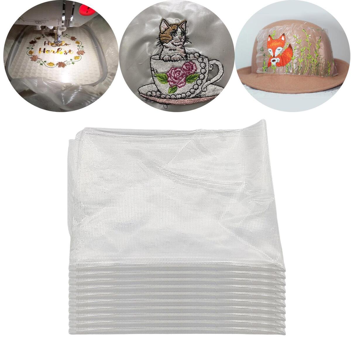 Water Soluble Embroidery Stabilizer Sewing Fusible Fabric Accs DIY for Towel