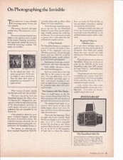 1978 Hasselblad 500C/M Camera Systems Print-Ad/ Photographing The Invisible