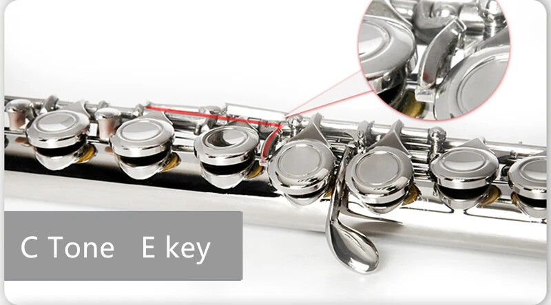 フレーチャー Top Japan FL-471/371/271 Cupronickel C Key 16 Hole Silver