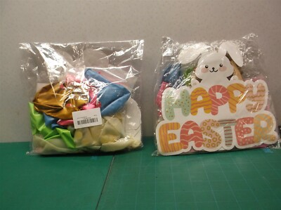 lot of 2 happy easter party kits