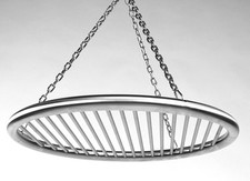Edelstahl Grillrost 50 cm einzeln entnehmbare 8 mm Stäbe Kettensatz Schwenkgrill