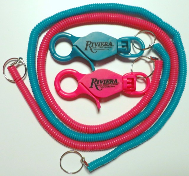 24 Riviera Casino slot players card bungee keychain lanyard cord Las