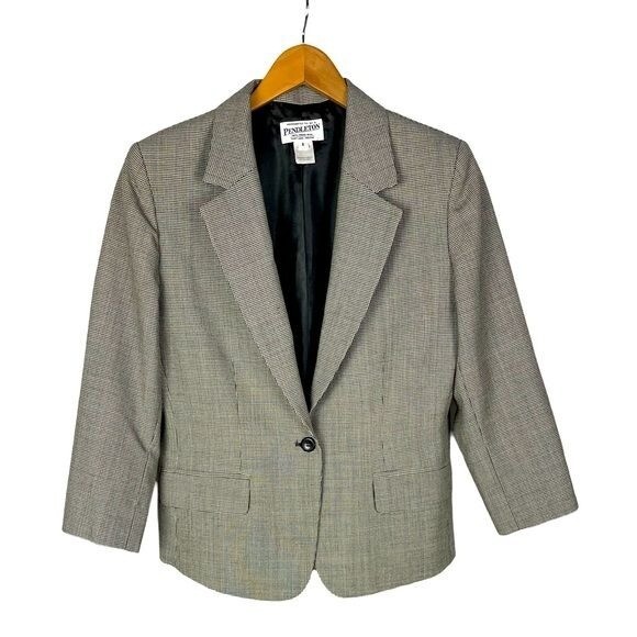 Pendleton One button Short Houndstooth Lightweigh… - image 1