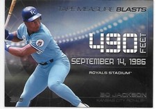 2015 Topps Update Baseball Tape Measure Blasts Bo Jackson Royals