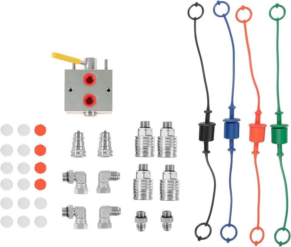 Manual Hydraulic Multiplier, SCV Splitter/Diverter Valve w/Couplers, Ag ...