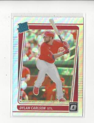 2021 Donruss Optic Holo Prizm #37 Dylan Carlson RR RC Rookie Cardinals