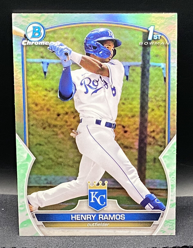 2023 Bowman - Chrome Prospects Lunar Glow Refractor #BCP-96 Henry Ramos
