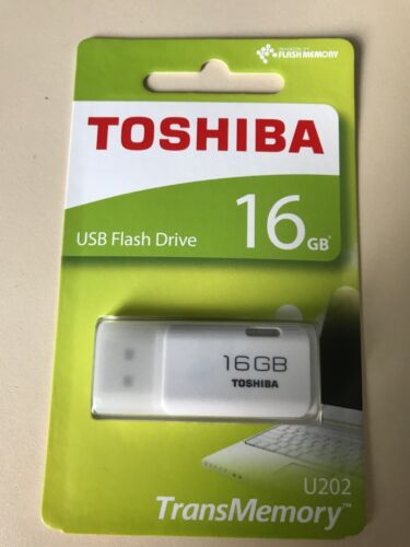Toshiba U202 16GB USB 2.0 Flash Drive - White - Picture 1 of 2