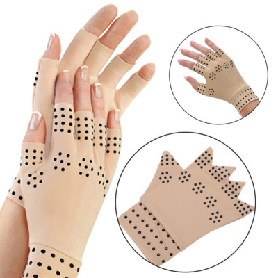 Magnetische Anti-Arthritis Kompressionshandschuhe Hand Handgelenkbandage Schmerzlinderung PAAR
