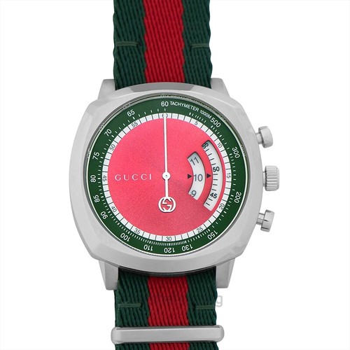 GUCCI Grip YA157304 Red Dial Men's 