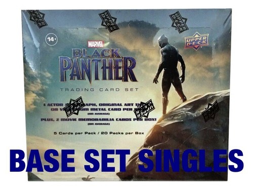 UPPER DECK MARVEL BLACK PANTHER MOVIE BASE CARD SINGLE - COMPLETE YOUR SET - 第 1/77 張圖片