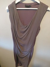 Religion size 14 cowl  edgy dress plum purple