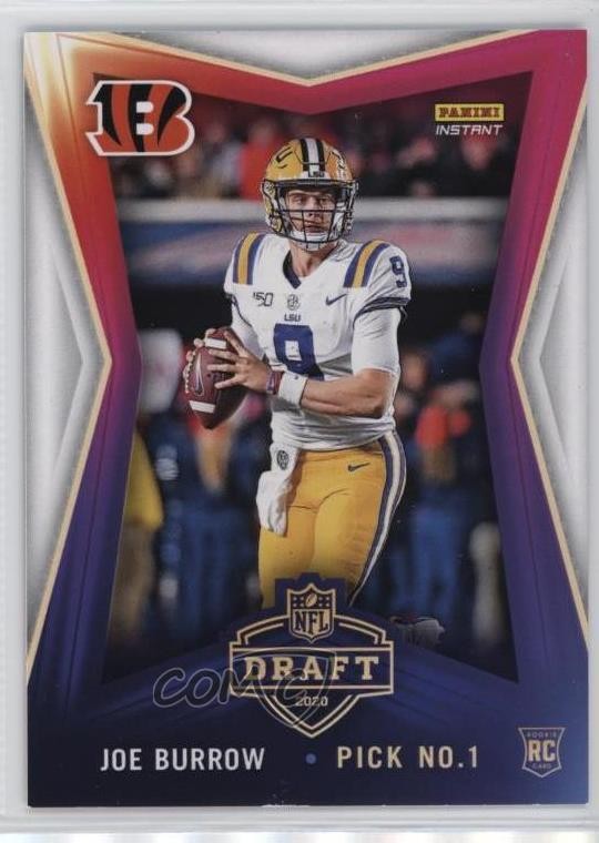 2020 Panini Instant NFL Draft Night /8156 Joe Burrow #1 Rookie RC 1d8u