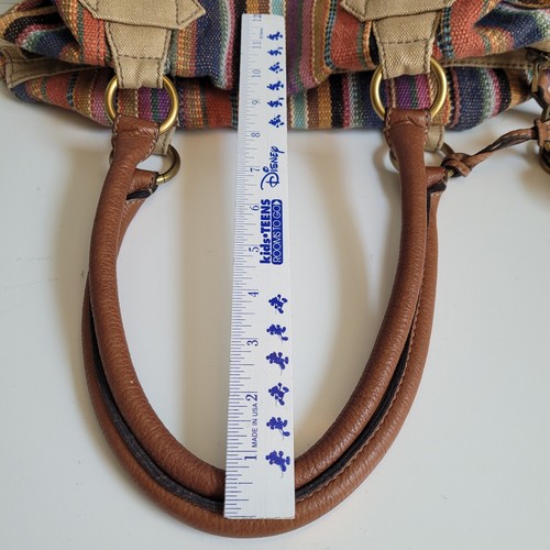 Fossil Keyper Maddox Striped Tapestry Satchel Purse Boho Large  See Descript! - Picture 21 of 23