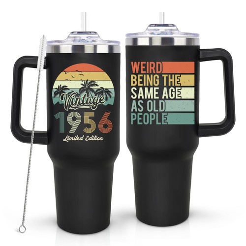 LHSCVUFASC 70th Birthday Gifts for Men Women, Vintage 1956 70th Birthday Deco...