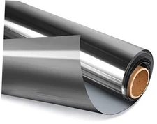  One Way Privacy Window Film, Daytime Mirror 23.6 Inch x 6.5 Feet Black-silver