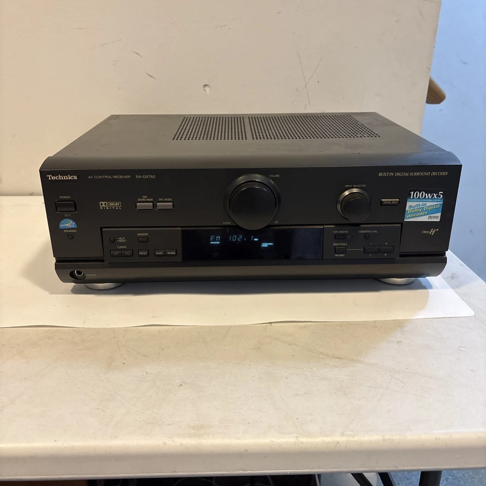 Technics SA-DX750 5.1 AV Control Receiver Amplifier Dolby Digital Hifi - TESTED - Image 2 of 4