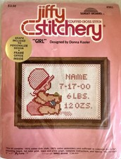 Jiffy Stitchery Girl Cross Stitch Kit Sunset ...