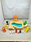 Fisher Price Vintage Little People Swimming Pool #2526 – Complete – Cleaned!