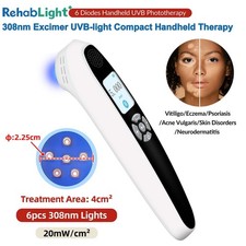 308nm Excimer Lamp UVB Light Unit 6 Diodes 20mW/cm  Handheld for Home Skin Care