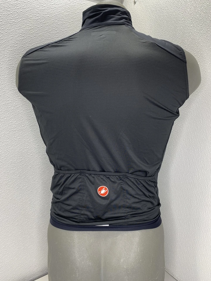 Chaleco de hombre CASTELLI Espresso a prueba de viento para ciclismo, negro claro, X-grande Foto 4 de 4