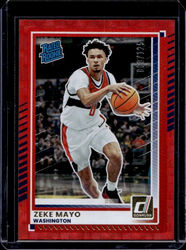 2025-26 Panini Donruss Zeke Mayo Hyper Rookie RC #/125 Wizards