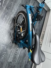 Brompton C Line Explore 6 Speed Low Bar 2024 Folding Bike - Ocean Blue Brand New