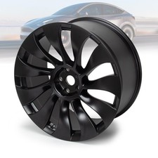 New 21 x10.5 inch Alloy Wheel Rim Replacement for Model Y 2020-2023 Black OEM