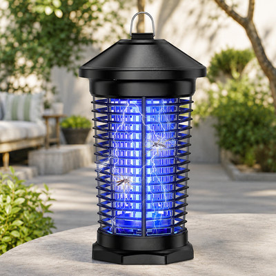 Bug Zapper Electric Mosquito Zapper Waterproof Fly Trap Insect Killer for Home