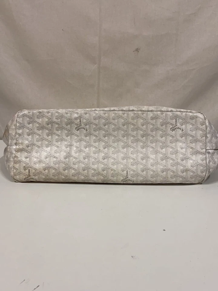 Bolso de Mano GOYARD Saint Louis PM Cuero Blanco Patrón Total Usado Foto 4 de 4