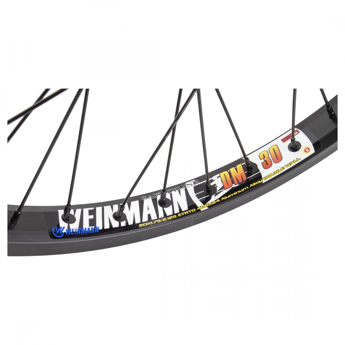 Wheel Master 20 in Alloy BMX 20in Rear Weinmann DM30 Rim Brake Black