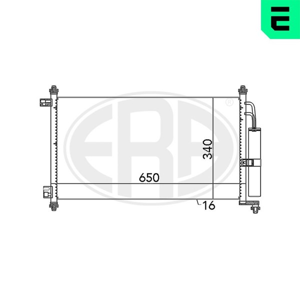 ERA Kondensator Klimaanlage 667069 FüR Nissan Juke F15 Micra 3 K12 Note E11 NE11-image