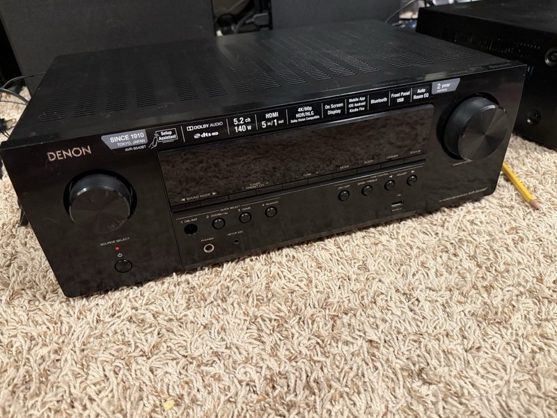 Denon AVR-S540BT 5.2ch 140W A/V Receiver Dolby DTS-HD HDMI (for parts or repair)