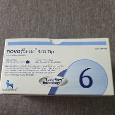 Novofine Needle 0.25 x 6 mm 32 g C100, Pack of 1