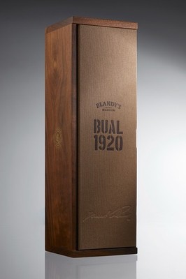 Blandy's Bual 1920 Madeira Wood and Cloth Display Box