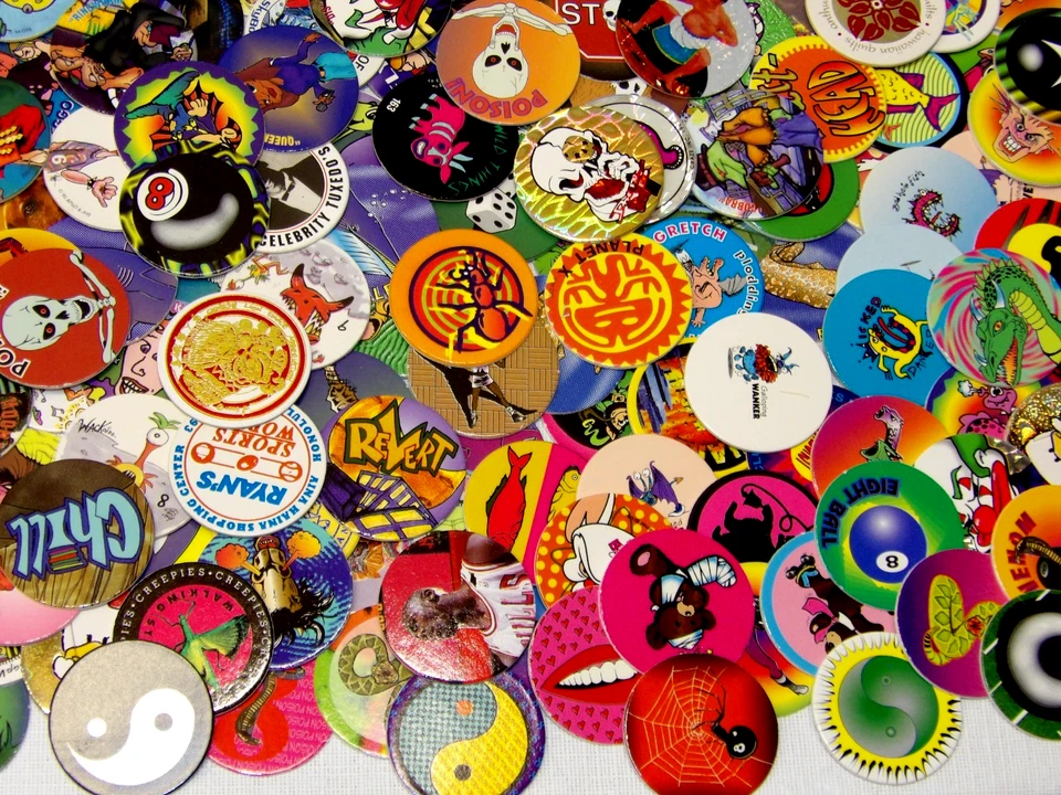 346 Loose Pogs Lot• Nice Variety• Some Duplicates• Great Condition• See Pics!• - Image 3 of 4