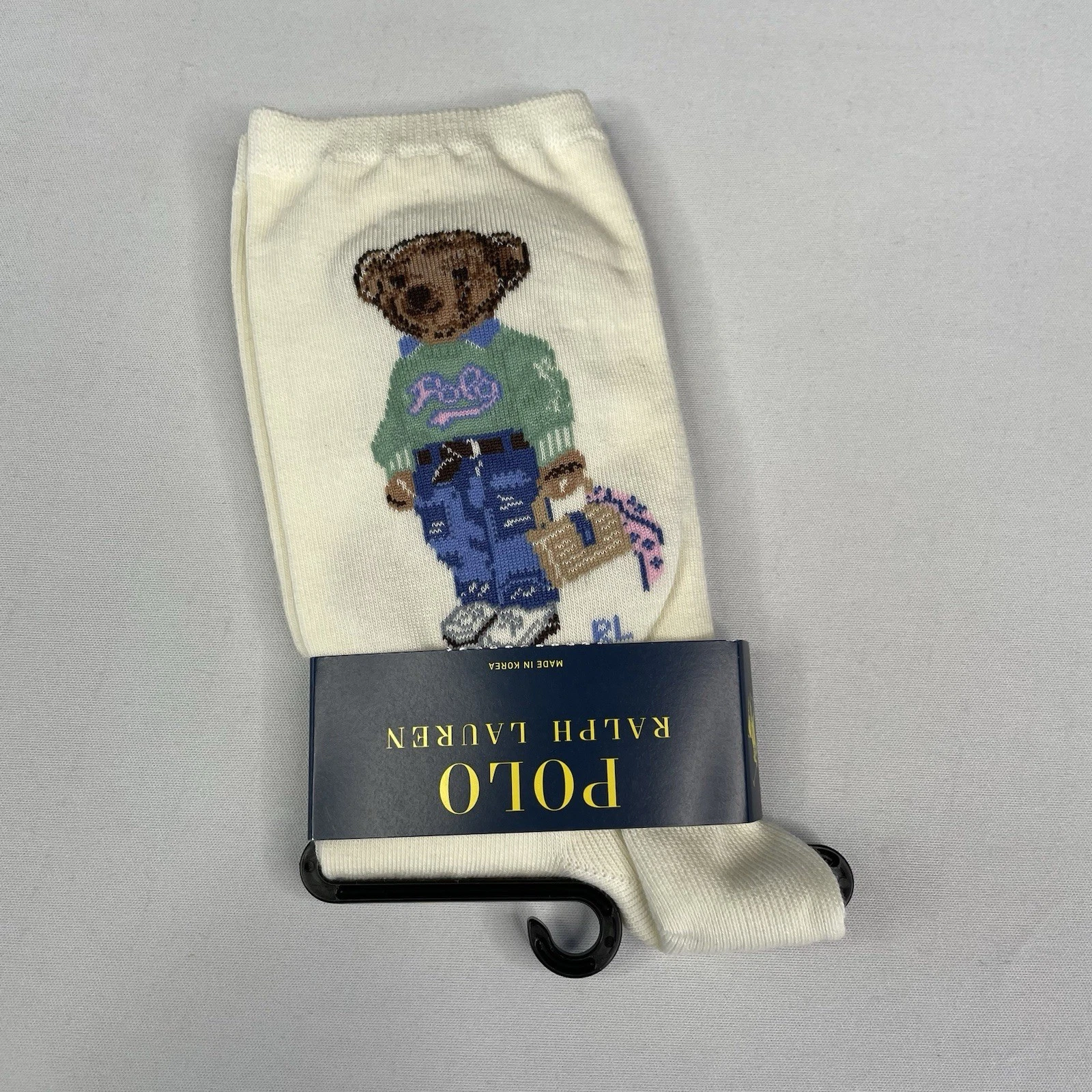 Polo Ralph Lauren Women's Polo Spring Bear Trouser Socks Ivory