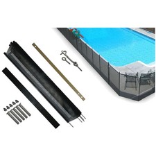 Easy Install Pool Fence DIY Kit, 4x12ft, Black