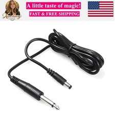 Pen Rotary Tattoo Machine Spare Power Cord DC Connector Cable with 1/4" Mono ...