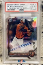 2022 Bowman Draft - Chrome Draft Pick Autographs Jackson Holliday #CDA-JH...