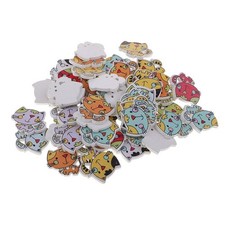 50pcs cat 2 fori bottoni in legno bottoni decorativi per artigianato fai da te