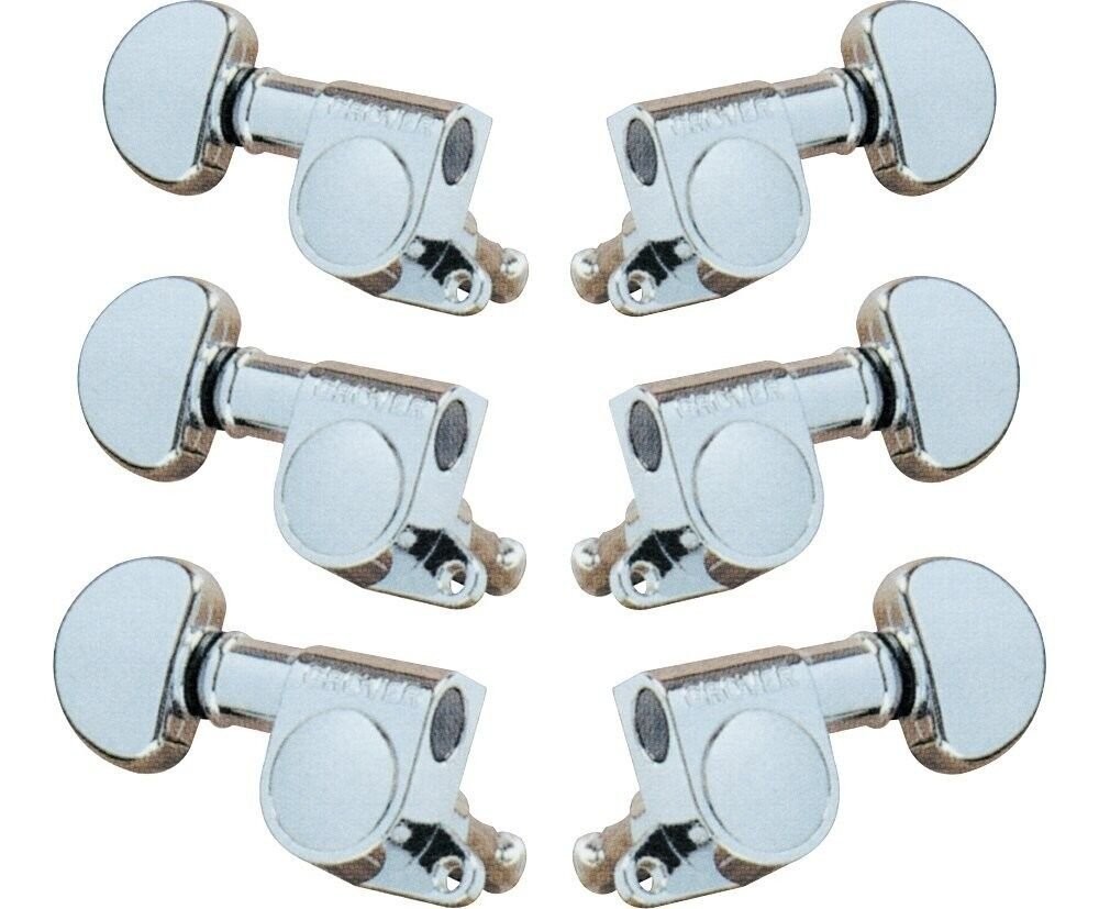 Grover 205C Mini 3 per Side Machine Heads, Chrome