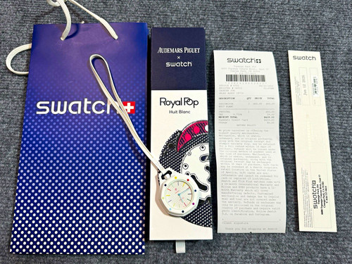 Swatch x Audemars Piguet Royal Pop Huit Blanc BRAND NEW with Papers