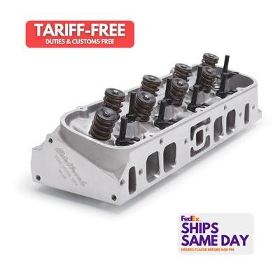 Edelbrock 60455, One Natural Aluminum Bbc Performer Rpm 454-O Cylinder Head - As - Picture 1 of 10